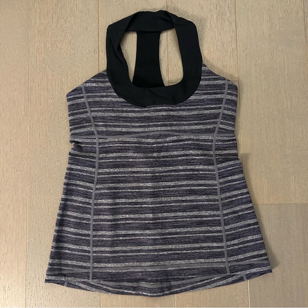 Lululemon Black & Grey Racerback Tank Top